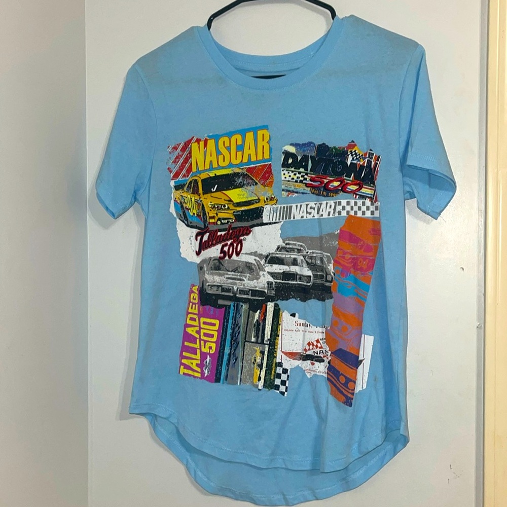Blue nascar shirt